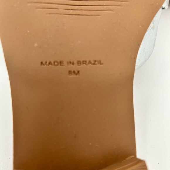 Franco Fortini silver flats, size 8 - Picture 4 of 4